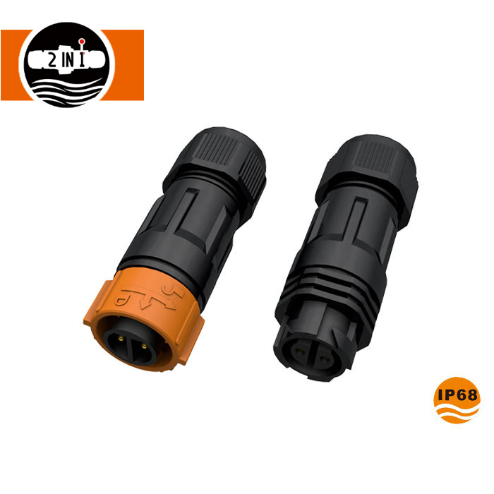 10A 2-pins waterdichte automatische vergrendelingsdraadsnelkoppelingen