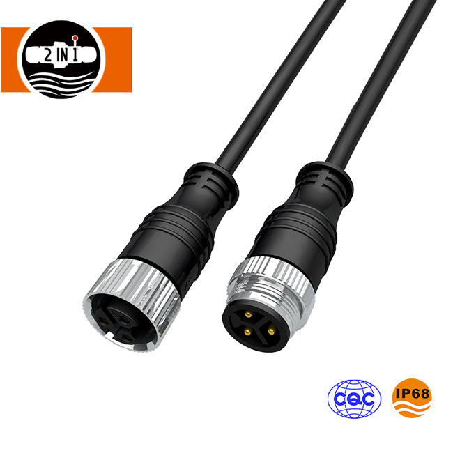 Waterdichte 2-pins schroefconnector voor buiten